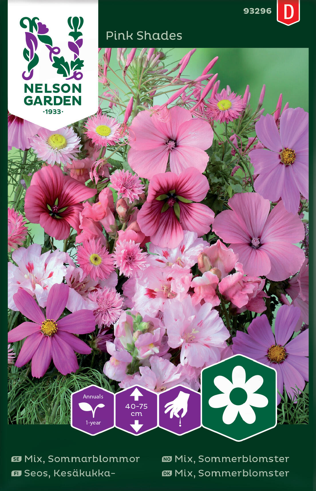 Mix, Sommarblommor Pink Shades